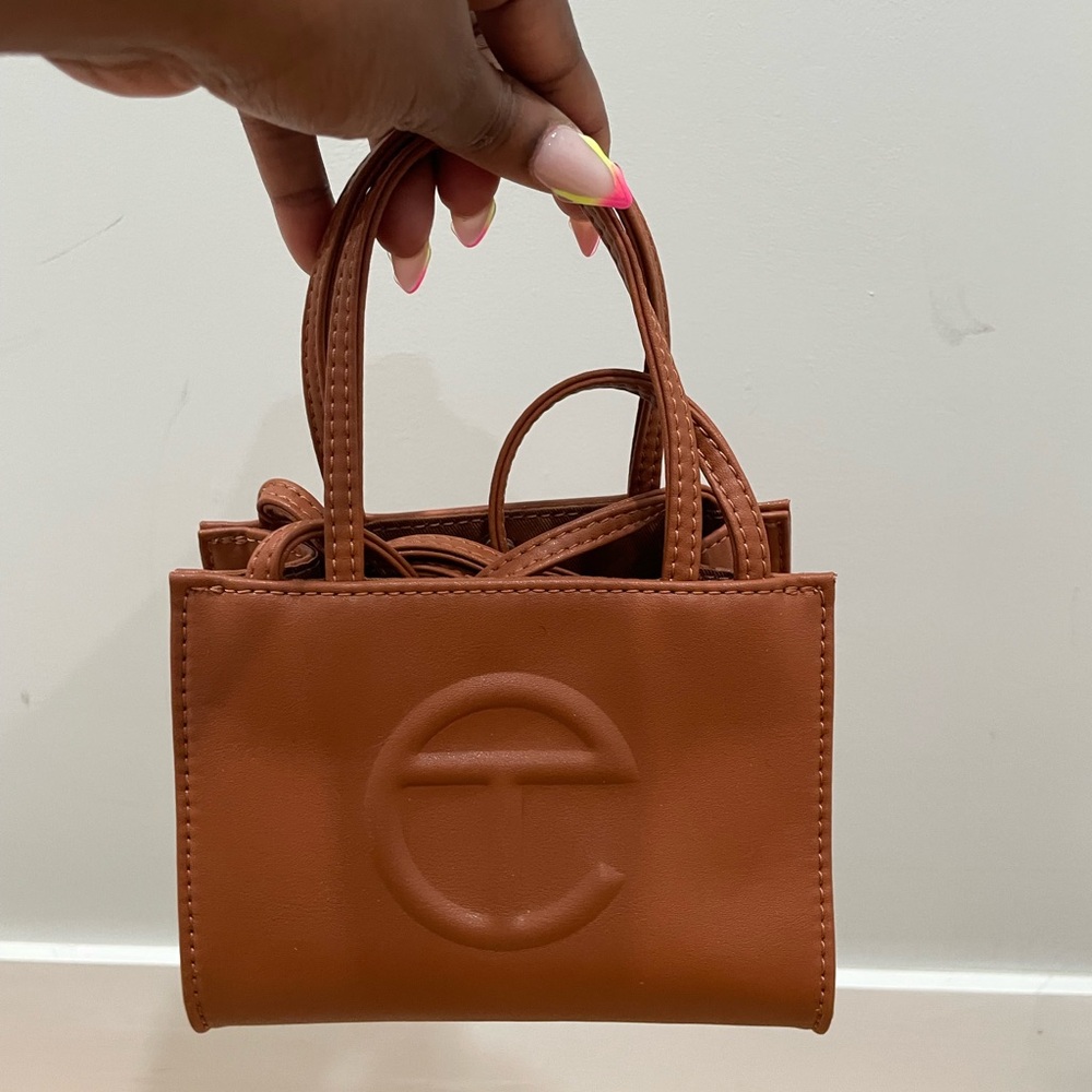 Tan Telfar mini bag